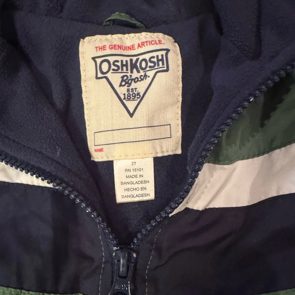 OshKosh B'gosh Navy and Forest Windbreaker Coat / Jacket